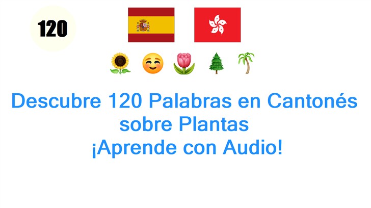 Descubre 120 Palabras en Cantonés sobre Plantas: ¡Aprende con Audio!